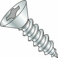 Kanebridge Self-Drilling Screw, #6 x 1-1/2 in, Zinc Bake Flat Head Phillips Drive 0624ABPF